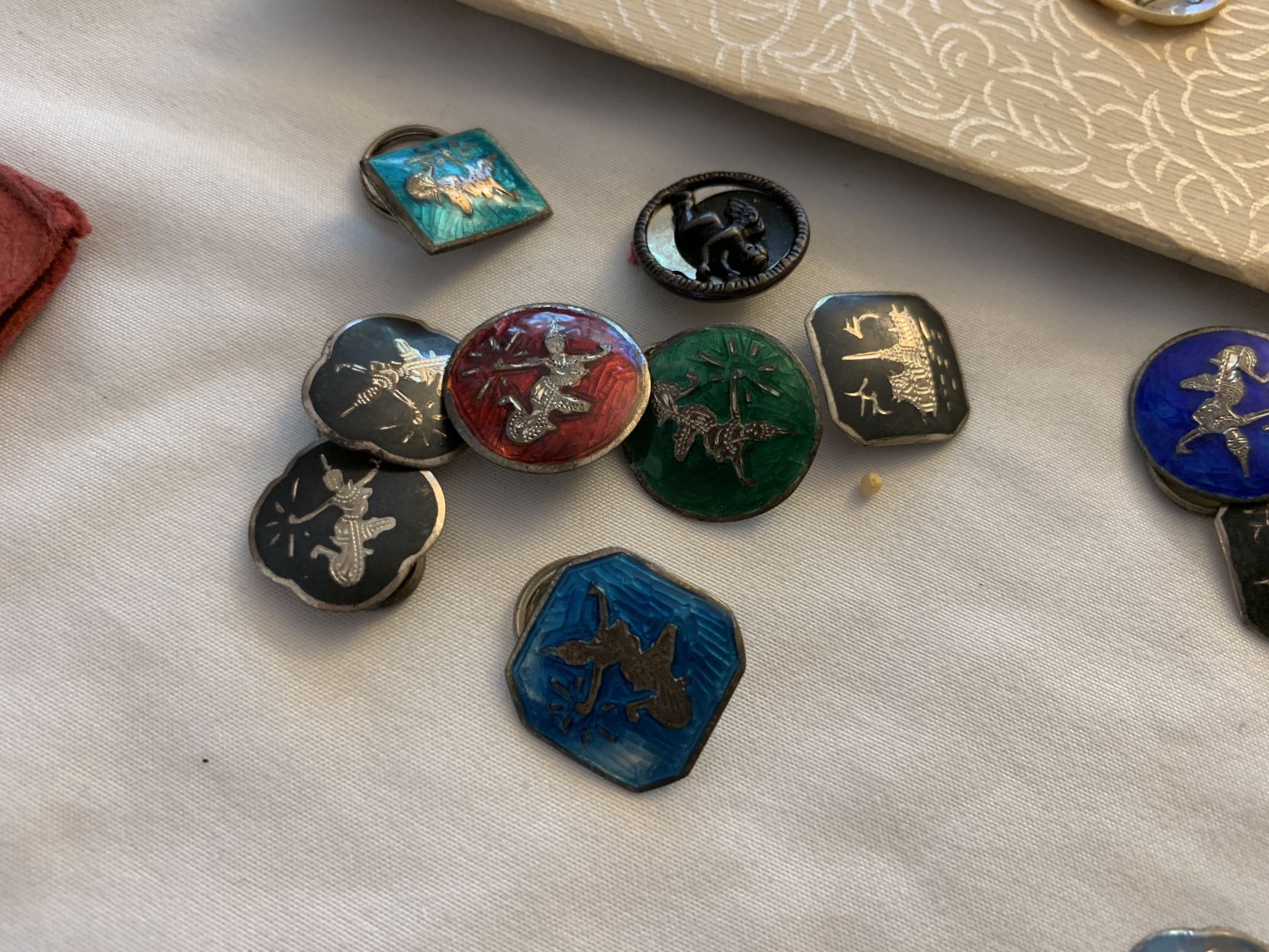 A prized button collection